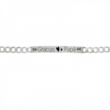 Esclava Gracias Papá Plata de Ley