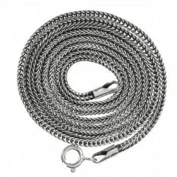 Cordón trenzado cuadrado Plata de Ley