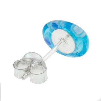 Pendientes óvalo de cristal Murano 2