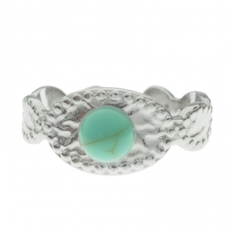 Anillo ajustable martillado