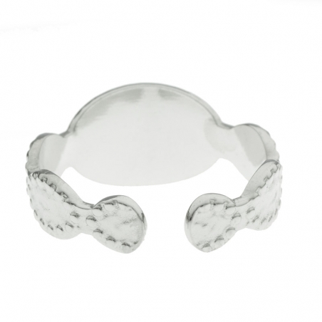 Anillo ajustable martillado