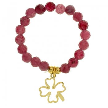 Anillo piedras con colgante de acero 2