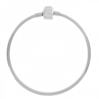 Pulsera rígida para charms Plata de Ley