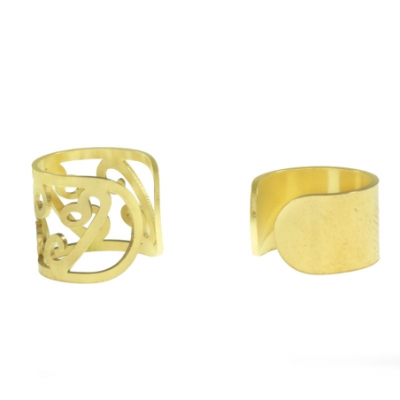 Set de pendientes árbol de acero