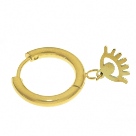 Set de pendientes ojo de acero