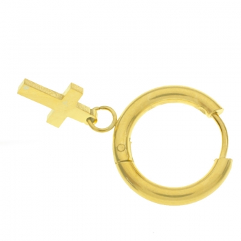 Set de pendientes cruz de acero 2