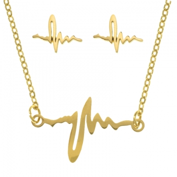 Conjunto electrocardiograma acero