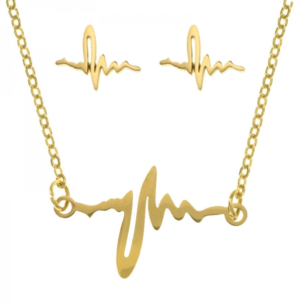 Conjunto electrocardiograma acero