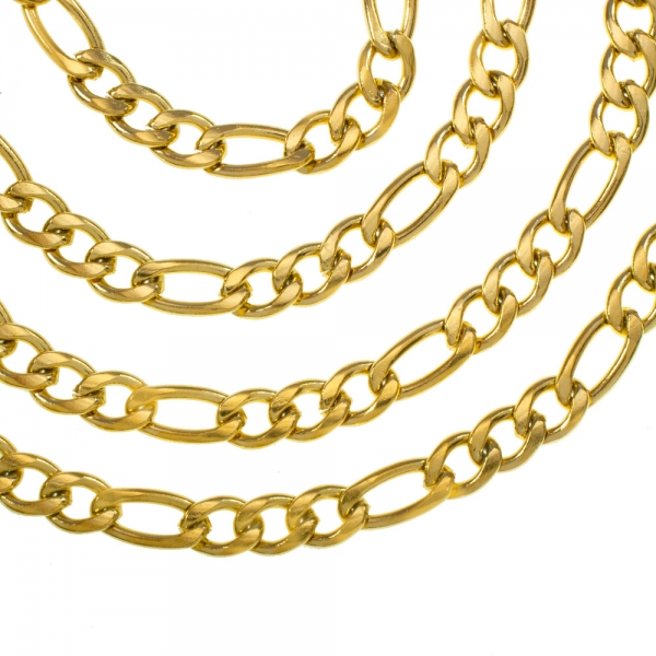 Cadena dorada 3x1 acero