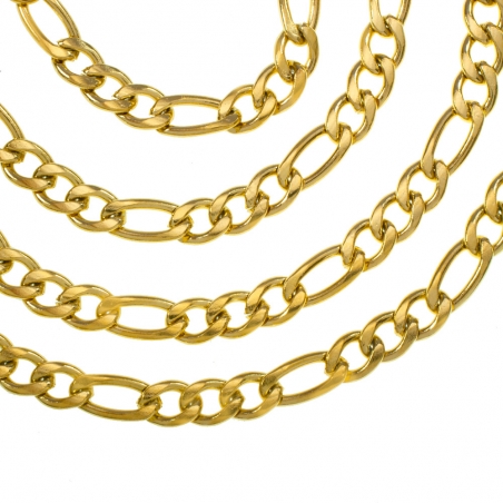 Cadena dorada 3x1 acero