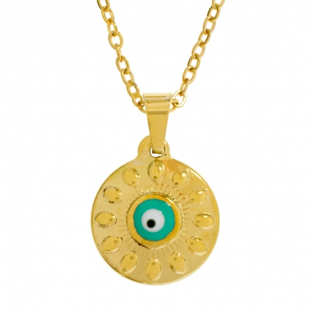 Collar ojo turco esmaltado acero