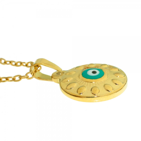 Collar ojo turco esmaltado acero