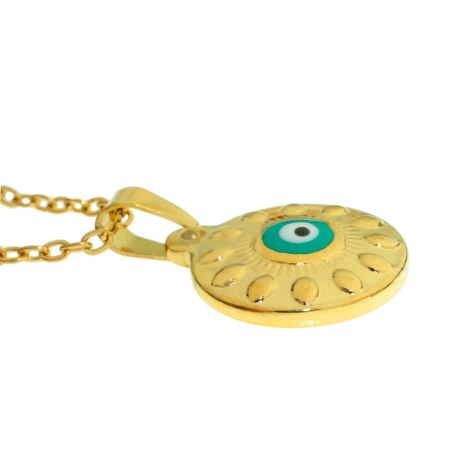 Collar ojo turco esmaltado acero