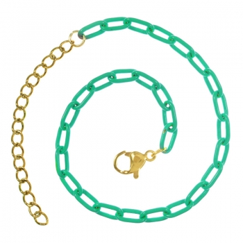 Pulsera cadena flúor acero