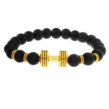 Pulsera shungit Gym acero