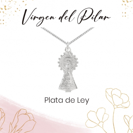 Medalla Virgen del Pilar Plata de Ley