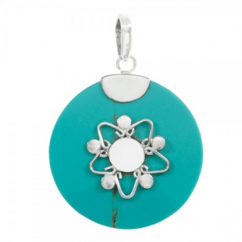 Colgante boho turquesa con estrella