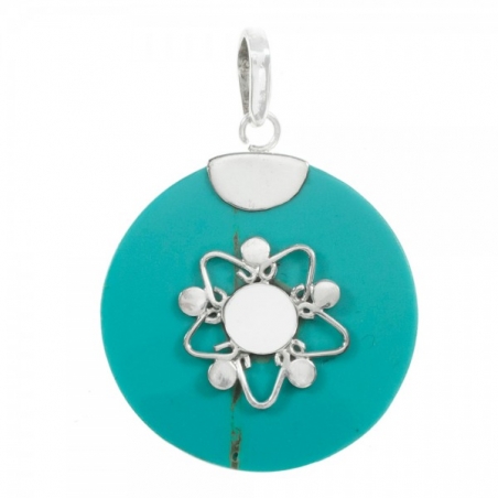 Colgante boho turquesa con estrella