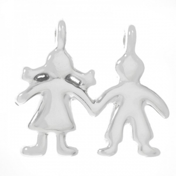 Colgante niño & niña Plata de Ley