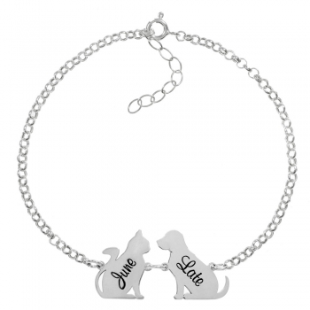 Pulsera nombre gato & perro