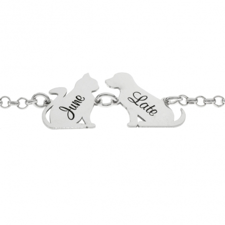 Pulsera nombre gato & perro