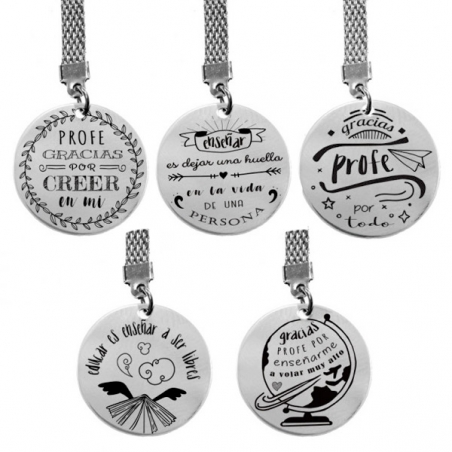 Llaveros para profes de acero inoxidable
