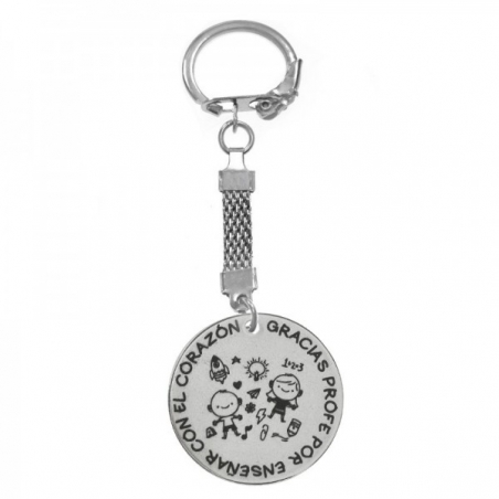 Llavero para profe acero