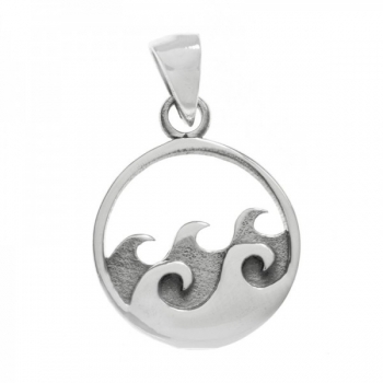 Colgante olas Plata de Ley