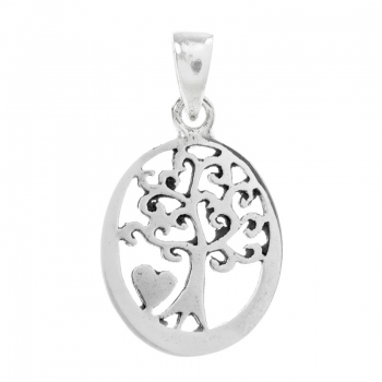 Colgante ovalado árbol de la vida
