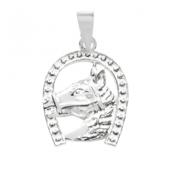 Colgante herradura con caballo