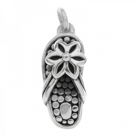 Colgante sandalia electroforma Plata de Ley