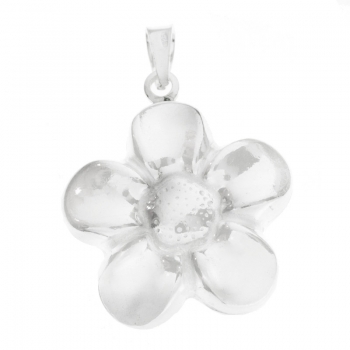 Colgante flor Plata de Ley