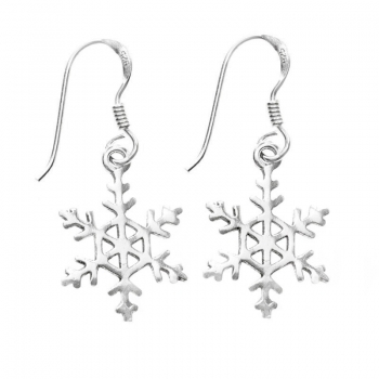 Pendientes largos copo de nieve
