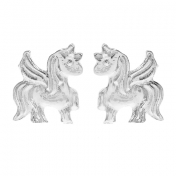 Pendientes unicornio Plata de Ley