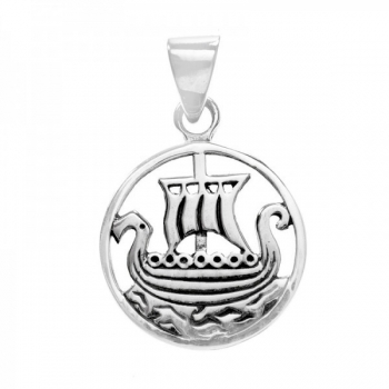 Colgante barco vikingo