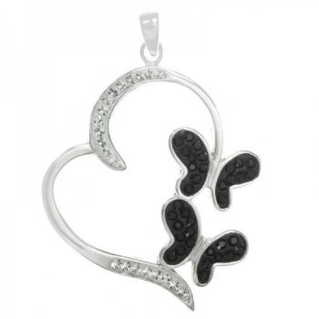 Colgante corazón Swarowski