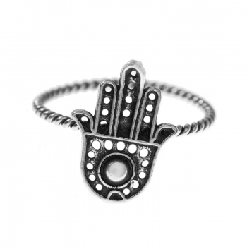 Anillo mano de Fátima Plata de Ley