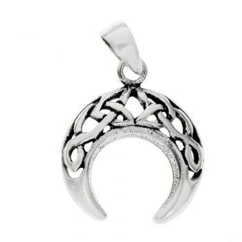 Colgante luna invertida celta