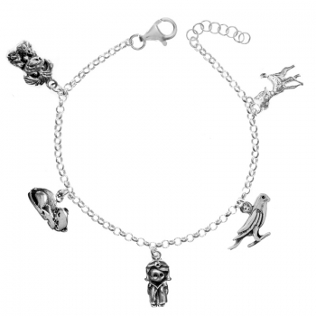 Pulsera de la veterinaria Plata de Ley