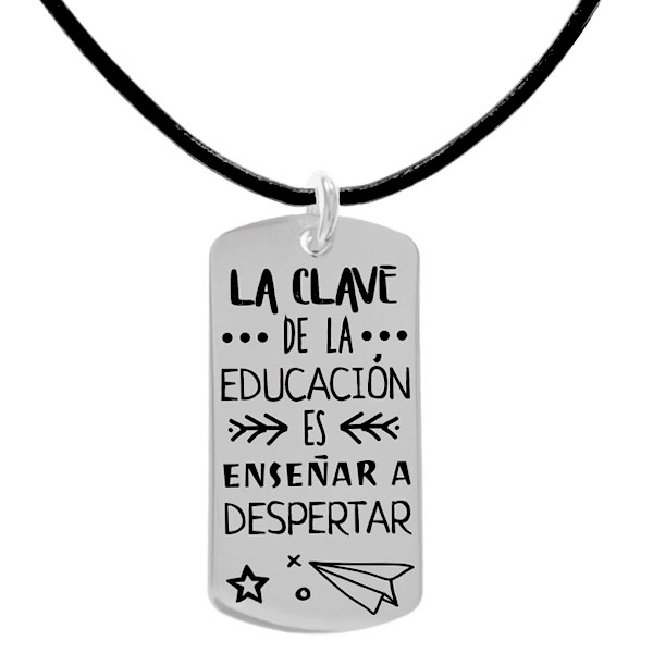 Collar con mensaje para PROFE o Maestro