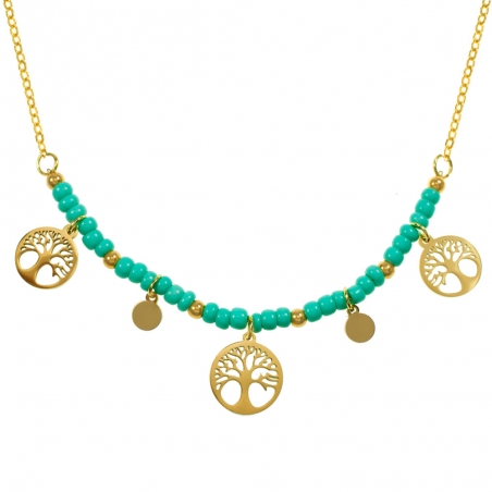Collar árbol de la vida acero