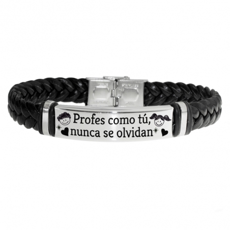 Pulsera con mensaje para profe o maestro