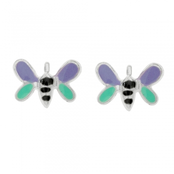 Pendientes mariposa Plata de Ley 2