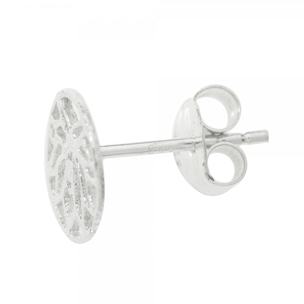 Pendientes flor de loto Plata de Ley