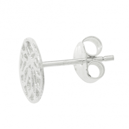 Pendientes flor de loto Plata de Ley