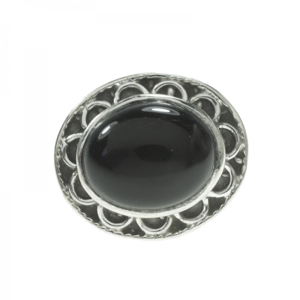 Pendientes piedra natural oval