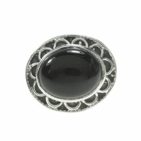 Pendientes piedra natural oval