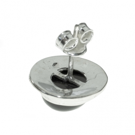 Pendientes piedra natural oval