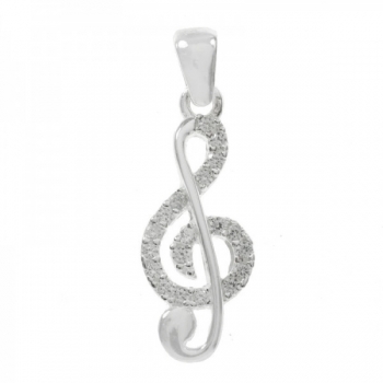 Colgante clave de Sol Plata de Ley