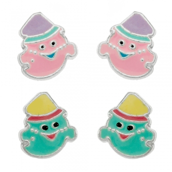 Pendientes fantasma Plata de Ley